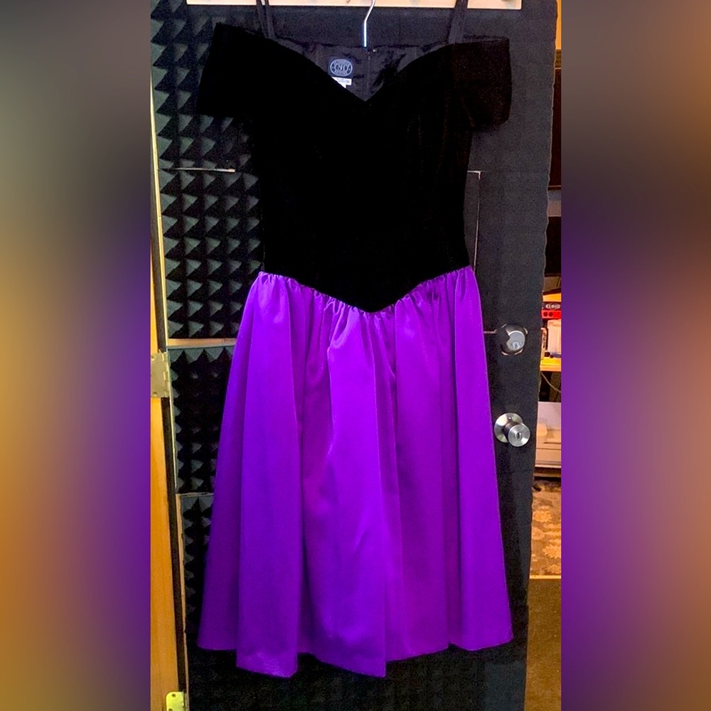 Vintage Velvet Prom Dress